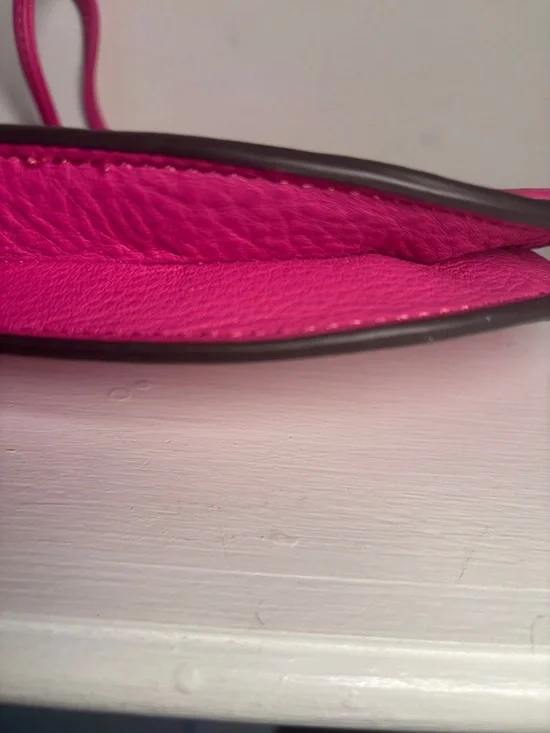 Vince Camuto Vibrant Pink Pebbled Leather Crossbody - Picture 7 of 12